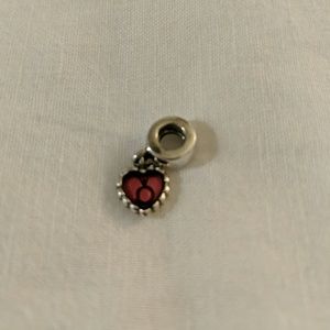 Pandora red heart dangle charm